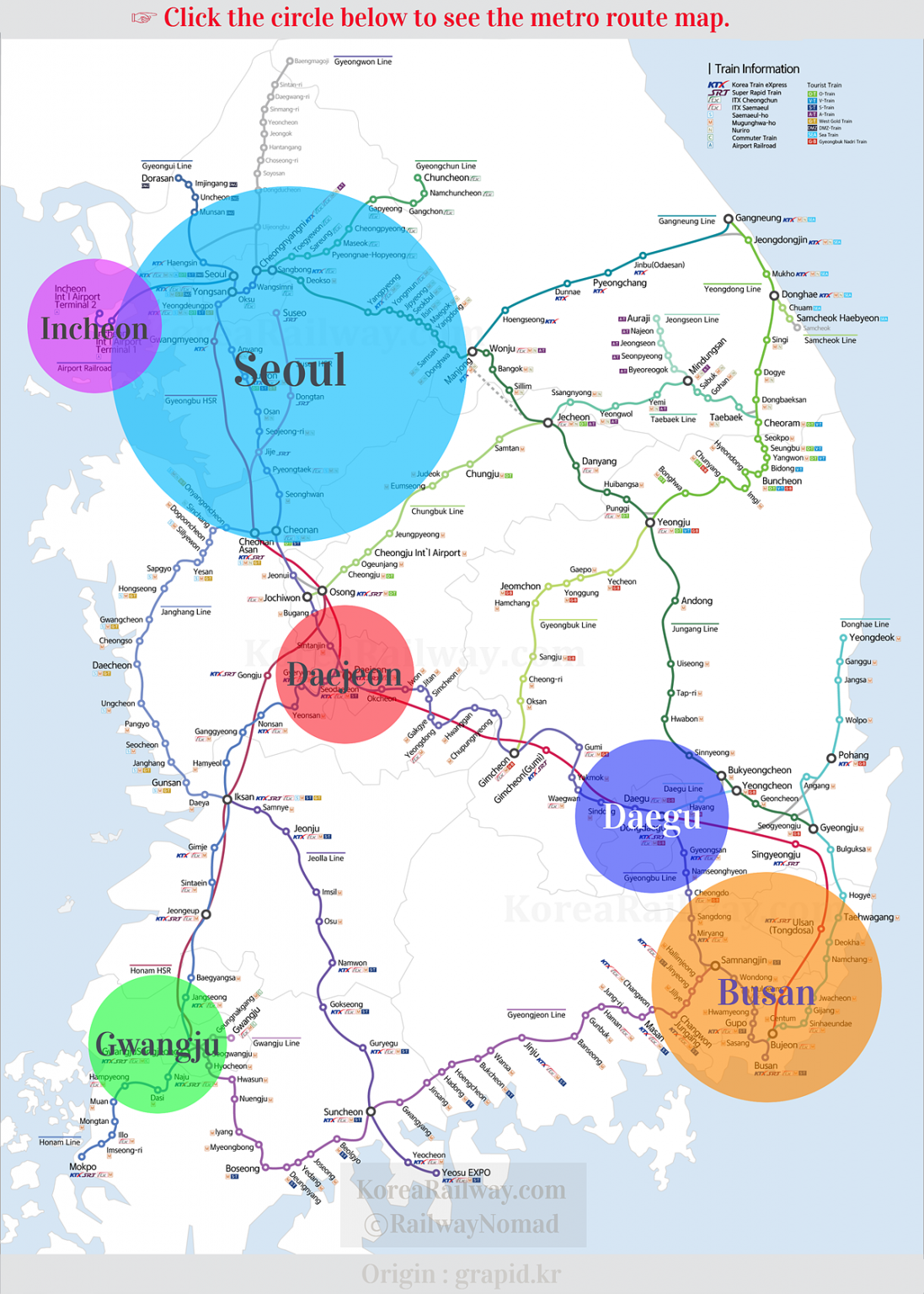 New Korean Metro Map
