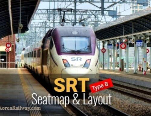 कोरिया की हाई-स्पीड ट्रेन का सीटिंग मैप, एसआरटी (टाइप बी)