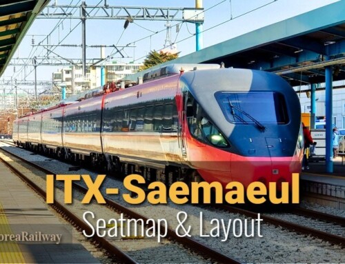 कोरिया की एक्सप्रेस ट्रेन, ITX-Saemaeul का सीटिंग मानचित्र