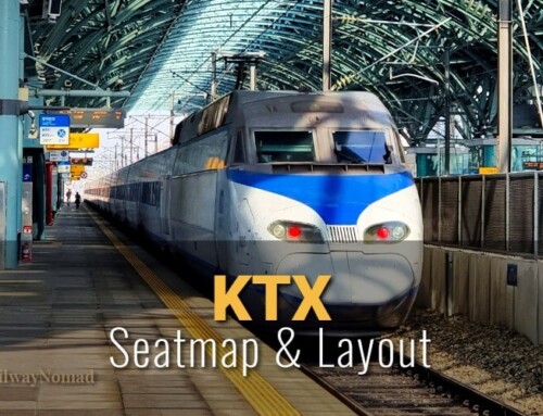 Seat map of KTX, South Korea’s high-speed train.