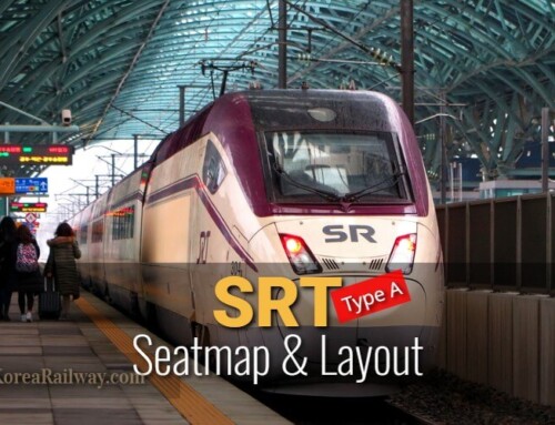 कोरिया की हाई-स्पीड ट्रेन का सीटिंग मैप, एसआरटी (टाइप ए)