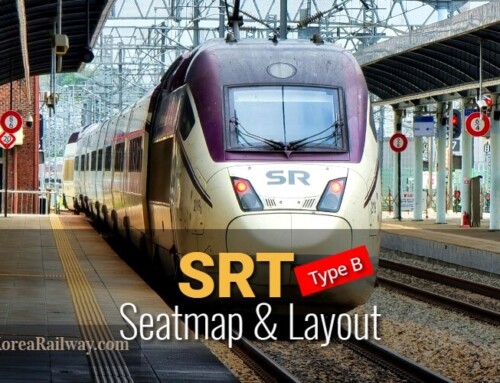 Plan des sièges du SRT, le train à grande vitesse sud-coréen (type B).